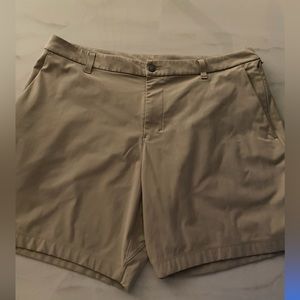 Lulumelon Mens Commission Shorts -waist 38 Tan 7’’